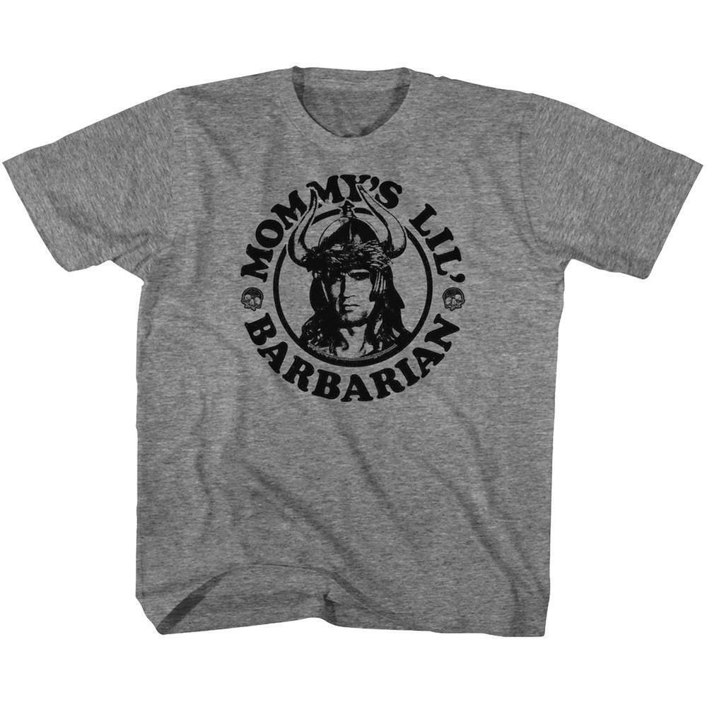 Conan The Barbarian Mommys Barbarian Graphite Heather Youth T Shirt